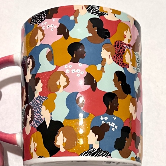 Prima Design WE’RE ALL IN THIS TOGETHER Ceramic Mug Set White/Pink/Multi 21oz - Picture 3 of 12